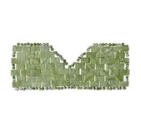 Coussinets anti-âge pour les yeux en jade naturel, bandeau rafraîchissant pour les yeux, couverture relaxante pour le sommeil, vert