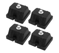Coussinets anti-vibrations - 4,72 pouces en caoutchouc | Coussinets de montage HVAC résistants chocs Vor Mini climatiseur split condenseur pompe à chaleur équipement extérieur Réduction du bruit