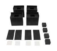 Coussinets anti-vibrations antidérapants et robustes pour rehausseurs de meubles offrant un espace supplémentaire pour le lit, le canapé, la chaise. Fabriqués en plastique haute