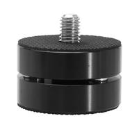 Coussinets Antichoc pour Pieds D'enceinte en Alliage D'aluminium Noir | Installation Facile, Clarté Sonore Améliorée, Image Stéréo, Fonction Protectrice, pour Amplificateur et Lecteur CD