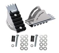 Coussinets antidérapants en aluminium massif pour échelle - Blocs de stabilisation sécurisés - Installation rapide - Pour la construction et la maison - Protections de pieds réglables