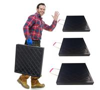 Coussinets antidérapants robustes pour remorquage, grues, pompes à béton - Stabilisateur portable pour équilibrage des machines d'ingénierie