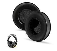 Coussinets Brainwavz ronds pour écouteurs intra-auriculaires - Mousse à mémoire de forme et peau de mouton - Adaptés aux écouteurs larges - Pour Sennheiser, AKG, HifiMan, ATH, Philips, Fostex, Sony