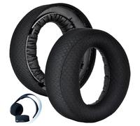 Coussinets Casque d'oreille de Remplacement pour PS5 Pulse 3D avec Tissu Respirant et Mousse de Haute Qualité, Isolation PhoniqueMesh Fabric Coussinet Casque, Noir