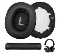 Coussinets Casque Mousse pour JBL Tune 700BT 710BT 720BT 750BTNC 760NC 770NC avec Coussin Faisceau Tête Coussinets de Rechange en Cuir Souple et Mousse Mémoire Forme Confortables Porter Noir