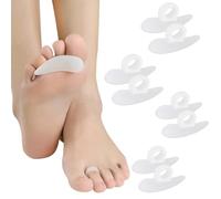 Coussinets Correcteurs D'orteils,4 Paires Marteau Toe Coussin,Marteau Orteil Correcteur,Marteau Correction de L'oignon,pour Homme et Femme Bouclés, Courbé, Griffe Orteil Relief
