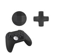 Coussinets D 2 en 1 pour manette Xbox One Elite Series 1 - Coussinets D pour manette Xbox One Elite Series 2 en acier inoxydable - Coussinets de rechange pour manette Xbox Elite 2 Core (noir)