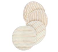 Coussinets D’allaitement en Coton Beige, Lot de 4 Pièces | Lavables et Épais, Usage Extérieur, Format Pratique à Glisser un Paquet à Main