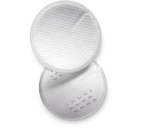 Philips Avent Coussinets d’allaitement jetables - absorption triple épaisseur, anti-fuites, texture alvéolée toucher douceur, ultra-fins et discrets, emballage individuel, 100 pièces, SCF254/13