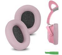 Coussinets d’Oreille de Rechange Geekria en Tissu à Maille Confortable pour Razer Kraken V4/V4X/V4Pro/Kitty V2 Pro, Barracuda/Barracuda X, pièces de réparation (Rose)