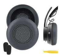 Coussinets d’Oreille de Rechange Geekria pour Logitech Zone Wireless/Plus/900 (ne Convient Pas à Zone Wired/750/Wireless 2) pour Casque (Titane)