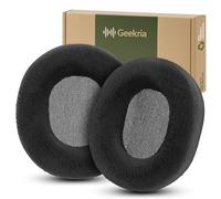 Coussinets d’Oreille de Rechange Velours Confortable Geekria compatibles avec Casques ASUS ROG Pelta, Coussinets pour Casque, caches d’Oreille pour réparation (Noir)