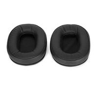 Coussinets d’Oreille de Remplacement pour ATH - MSR7, M40X, M50X, Coussinets Souples et Respirants en Mousse à mémoire de Forme et Cuir synthétique, Conception Confortable pour Une (Noire)