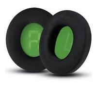 Coussinets d’oreille de remplacement pour SteelSeries Arctis 5/1/3/7/9X/Pro/Raw - Tissu double couche « Ice Silk » rafraîchissant - Noir avec fond vert - Compatible (non officiel)