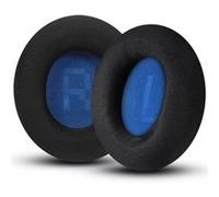 Coussinets d’oreille de remplacement pour SteelSeries Arctis 5/1/3/7/9X/Pro/Raw - Tissu double couche « Ice Silk » rafraîchissant - Noir avec fond bleu foncé - Compatible (non officiel)