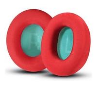 Coussinets d’oreille de remplacement pour SteelSeries Arctis 5/1/3/7/9X/Pro/Raw - Tissu double couche « Ice Silk » rafraîchissant - Rouge avec fond bleu - Compatible (non officiel)