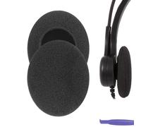 Coussinets d’Oreille en Mousse de Confort Geekria, compatibles avec Logitech OEM PC 860 stéréo, Coussins d’Oreille/pièces de réparation (Noir)