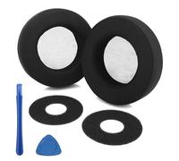 Coussinets d’oreille rechange pour AKG Q701/K601/K701/K702/K612 Pro/K712 Pro, Coussinets cuir protéiné mousse mémoire forme,Pads remplacement pour casque avec isolation acoustique haute densité (Noir)
