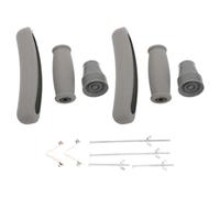 Coussinets D'aisselles pour Béquilles avec Embouts Antidérapants | Support Confortable et Prise Ergonomique, Caoutchouc et Métal, Vis, Billes, Accessoires de Serrage