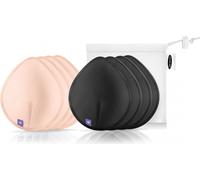 Lansinoh Breastfeeding Washable Nursing Pads coussinets d’allaitement en tissu Light Pink + Black 2x4 pcs