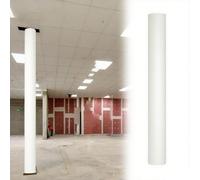 Coussinets de bâtons de gym commerciaux de 5,1 cm d'épaisseur pour auvent de drapeau de basket-ball et bâtons de garage - Rembourrage durable pour la maison et la sous-sol - Protection robuste - Blanc