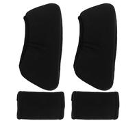 Coussinets de Béquille Aisselles 1 Set Coton Polar Fleece Noir