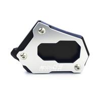 Coussinets De Béquille De Moto CNC, Plaque De Base Épaisse en Aluminium, Coussinets Antidérapants pour B&M&W R 1250GS 18-20(BlackSilver)