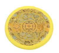 Coussinets de Bol Chantant Faits Main en Tissu Coton Jaune 1 Pièce