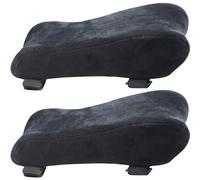 Coussinets de bras de chaise bureau 2 pièces coussin d'accoudoir incurvé en coton à mémoire forme antidérapant réglable repose-bras ergonomique support coude coussinets repos chaise po