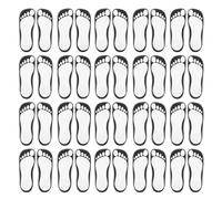 Coussinets de Bronzage Pieds Jetables 25 Paires, Blancs | Papier Noir et Blanc, Usage à Domicile Quotidien, Protecteurs Hygiéniques pour Application au Salon