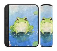 Coussinets de ceinture de sécurité de voiture 2 pièces doux pour ceinture de sécurité pour adultes et enfants S grenouille Lily Pad Fun