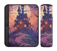 Coussinets de ceinture de sécurité de voiture 2 pièces souples pour sac à dos et bandoulière pour adultes et enfants S pour friandises ou astuces amusantes, fond de fête