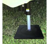 Coussinets de Crics Grues Carré Haute densité Coussins stabilisateurs pour outrigger, Blocs de vérins empilables pour camion à godets, épave, camping-car, Coussinets de nivellement en caoutchouc(Black