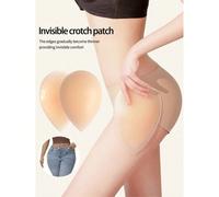 Coussinets de hanche en silicone à bord fin dégradé en forme de larme, rehausseur de fesses invisible auto-adhésif pour jeans skinny, pantalons de yoga et jupes crayons M,SUnicoloreSilicone