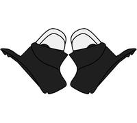 Coussinets de joues internes pour le casque Airoh Commander Carbon en taille XXL