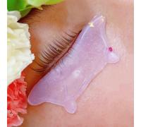 Coussinets de levage de cils inférieurs en silicone sous les yeux - Tige de permanente de cils auto-adhésifs pour recourber les cils inférieurs - Réutilisable - Protection des paupières - Violet