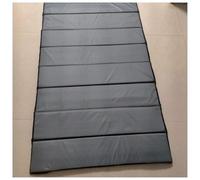 Coussinets de lit pliants for dormir, matelas Camping en coton avec fond imperméable et sac transport(25mm thick/gray 190x72cm)