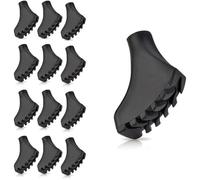 Coussinets de Marche Nordique, 12 Pièces / 6 Paires de Pads de Tampons en Caoutchouc Asphaltique pour Marche Nordique M