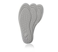coussinets de massage des pieds, 3 paires de semelles for enfants ayant les pieds qui transpirent, semelles orthopédiques respirantes, semelles élastiques for enfants(Gray,S)