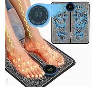 Coussinets de massage des pieds, avec 8 modes et 19 niveaux de force de coussinets de massage des pieds pour la relaxation musculaire, le soulagement de la douleur