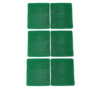 Coussinets de Nidification de Poulet durables, faciles à Nettoyer, pour poulaillers et Cages, matériau PE 35x30cm, 6 pièces (Verte)