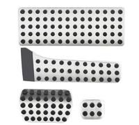 Coussinets De Pédale De Repos En Acier Inoxydable Pour Benz C E S GLK SLK CLS SL-Class Accelerator Brake Repose-pieds Pad Pièces Intérieures repose-pieds intérieur du véhicule(Style2)