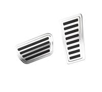 Coussinets de pédale de voiture, Couvre-pédales de voiture en acier inoxydable, compatible avec Dodge Ram 1500, Ram 2500, Ram 3500 2019-2022, accessoires pour pédales d'accélérateur et de frein