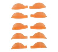 Coussinets de permanente réutilisables en Silicone Orange Souple pour Cils, pour Un Maquillage de beauté, Effet liftant et modelant Longue durée, Plusieurs Tailles pour Femmes et
