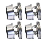 Coussinets de Pieds Anti-Vibrations durables pour équipement HiFi, Parfaits pour Les platines, Caisson de Basses, Moniteur de Studio, Pieds Absorbant Les Chocs, Silver Spring Version