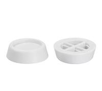 Coussinets de pieds universels Anti-Vibration, 4 pièces, en caoutchouc TPR, antidérapant, silencieux, tapis élévateur for Machine à laver, Support amortisseurs(White)