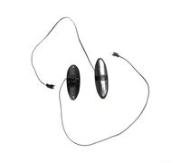 Coussinets de prise de fréquence cardiaque pour tubes de vélo de fitness de | Convient aux tubes de 25 mm, transmission stable du signal, données d'entraînement précises, construction ABS noir