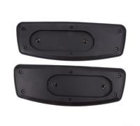 Coussinets de rechange antidérapants en plastique pour accoudoirs de chaise de bureau et de jeu, installation et nettoyage faciles, matériau PP durable, design protecteur (côtés fixes)