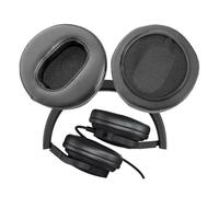 Coussinets de rechange compatibles avec casque de jeu filaire Cherry HC 2.2 (1 paire) (cuir noir)