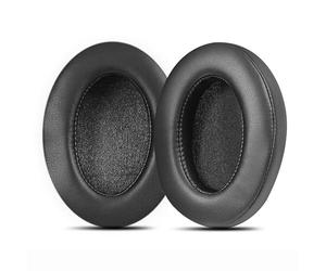 Coussinets de rechange compatibles avec casque sans fil ASUS ROG Strix Go 2.4 - En cuir noir avec clip